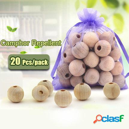 20Pcs Legno Camphor Pest repellente Anti Bug Moth Cedar