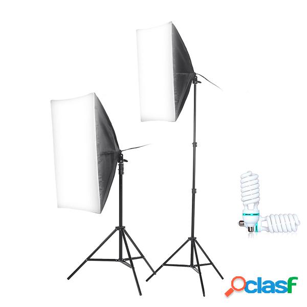 2Pcs 150W Softbox per fotografia 6000K LED Illuminazione