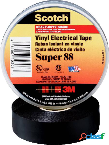 3M 3M SUPER88-38X33 Nastro isolante Scotch® Nero (L x L) 33