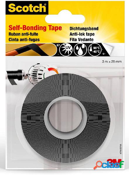 3M 4704 Nastro per riparazioni Nero (L x L) 3 m x 25 mm 1
