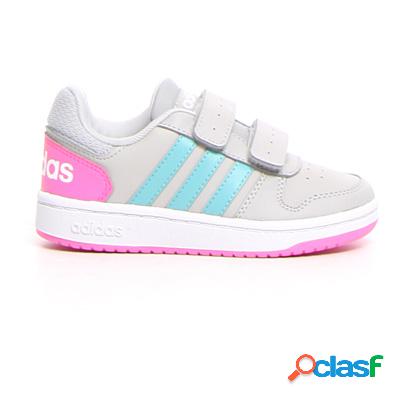 ADIDAS Hoops 2.0 - grigo rosa celeste