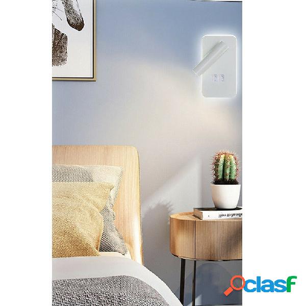 APPLIQUE A MURO 6 W DOPPIA FONTE LUMINOSA LED COB SMD LUCE
