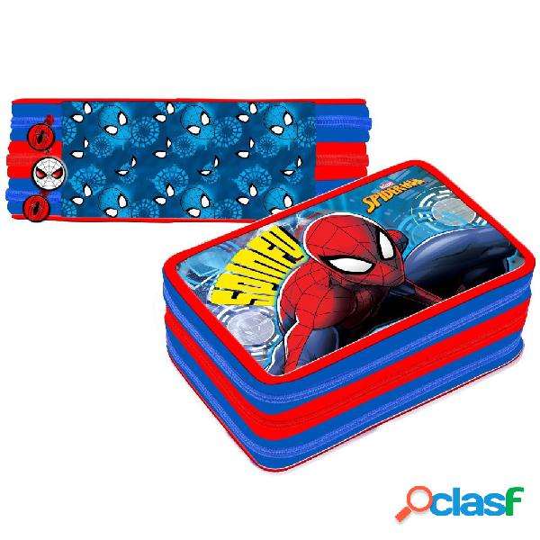 ASTUCCIO COMPLETO 3 ZIP SPIDERMAN UOMO RAGNO ACCESSORIATO