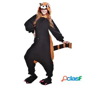 Adults' Camouflage Kigurumi Pajamas Nightwear Raccoon Bear