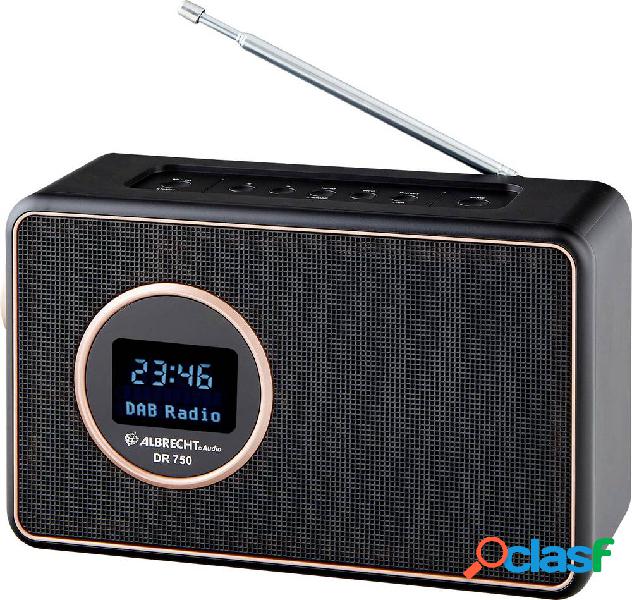 Albrecht DR 750 Radio da tavolo DAB+, DAB, FM DAB+, FM Nero