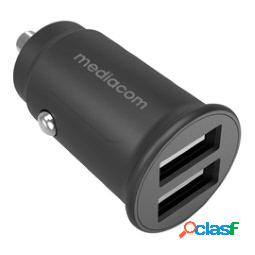 Alimentatore car charger - con 2 porte USB - Mediacom (unit
