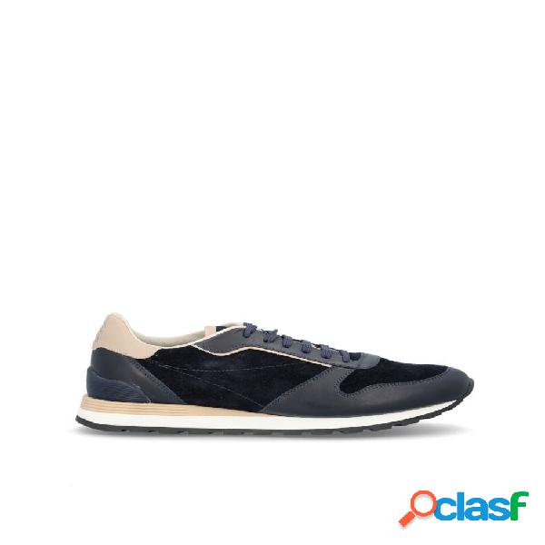 BRUNELLO CUCINELLI SNEAKERS UOMO MZUSBBA258CW785 PELLE BLU