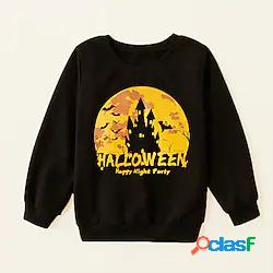 Bambino Unisex Halloween Felpa Manica lunga Pop art