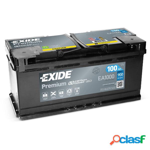 Batteria Auto Exide 100 Ah 900A 12V Premium Carbon Boost