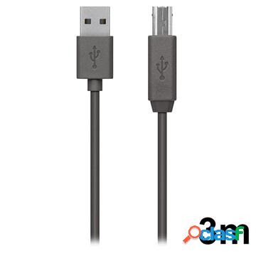 Belkin USB 2.0 Premium Printer Cable - 3m - Black