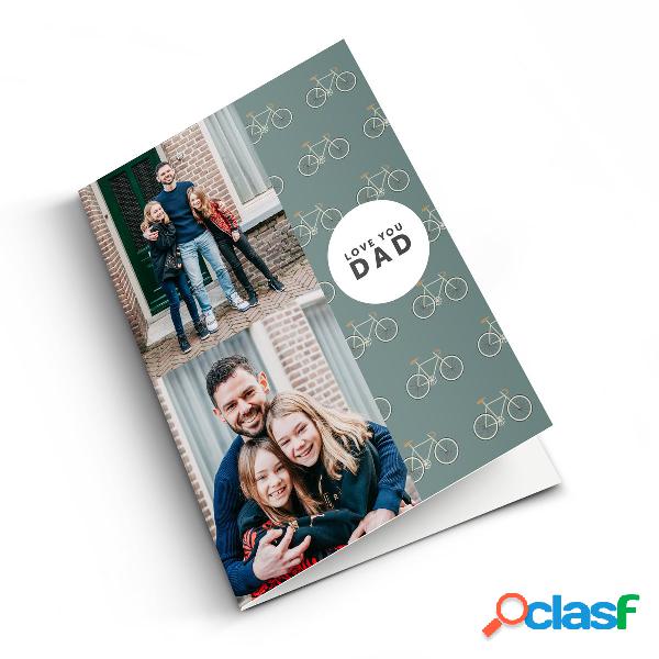 Biglietto fotografico personalizzato Festa del Papà - M -