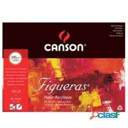 Blocco collato lato corto Figueras - 24x33 cm - 4F - 290 gr