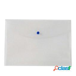 Busta con bottone - PPL - 22x30 cm - trasparente neutro -