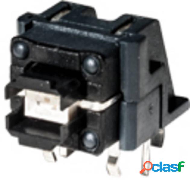 C & K Switches Pulsante 50 mA 1x Off / (On) Giallo, Verde 1
