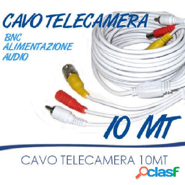 CAVO PROLUNGA TELECAMERA RCA BNC AUDIO VIDEO ALIMENTAZIONE