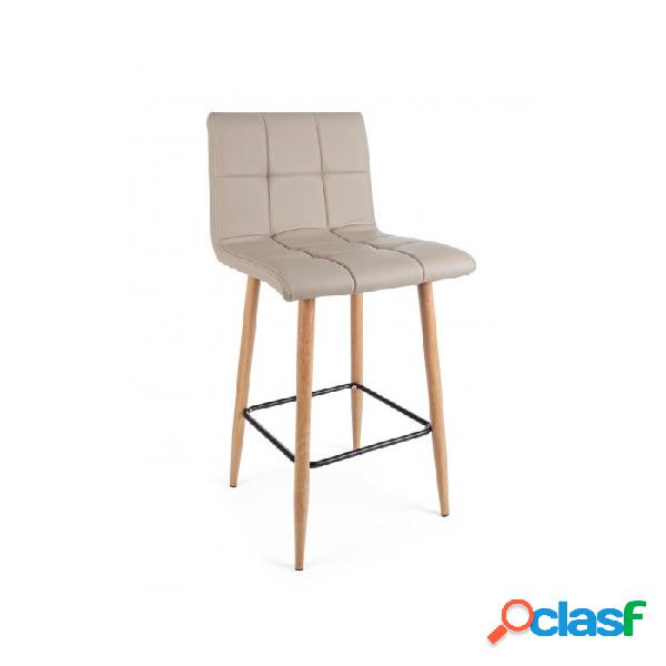 CONTEMPORARY STYLE - Sgabello bar bruce pu cappuccino,