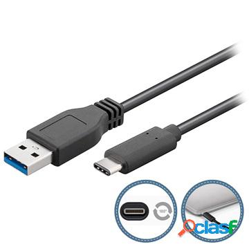 Cavo Goobay USB 3.0 / USB di tipo C - 1 m - Nero