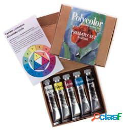 Colori vinilici Polycolor Primary Set - 20 ml - colori