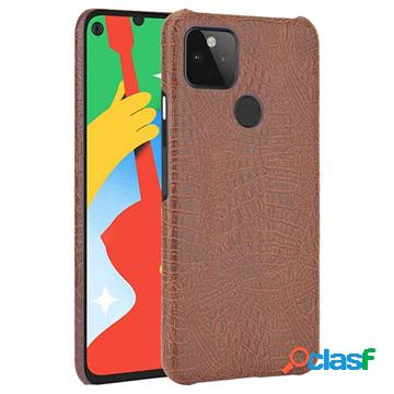 Cover per Google Pixel 4a 5G serie coccodrillo - marrone