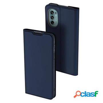 Custodia Flip Dux Ducis Skin Pro Motorola Moto G62 5G - Blu