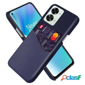 Custodia KSQ OnePlus Nord 2T con tasca per carte - blu