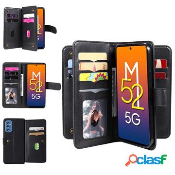 Custodia a portafoglio per Samsung Galaxy M52 5G con slot