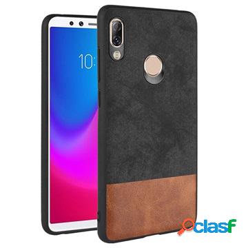 Custodia ibrida Dual Fashion Lenovo K5 Pro - nera / marrone