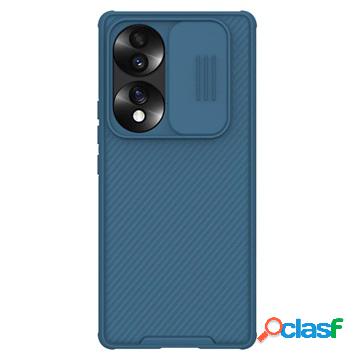 Custodia ibrida Nillkin CamShield Pro Honor 70 - blu