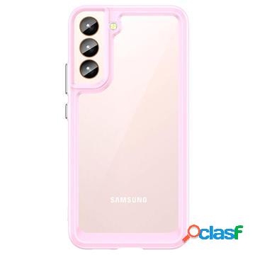 Custodia ibrida per Samsung Galaxy S22 5G Space Space - rosa
