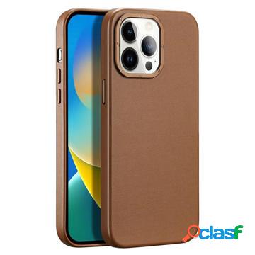 Custodia ibrida per iPhone 14 Pro Dux Ducis Grit - marrone