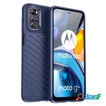Custodia in TPU per Motorola Moto G22 serie Thunder - blu