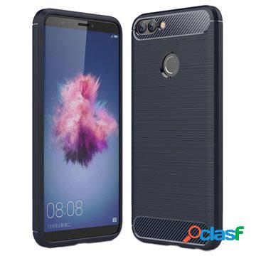 Custodia in TPU spazzolato Huawei P Smart - Fibra di