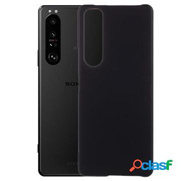 Custodia in plastica gommata per Sony Xperia 1 III - nera