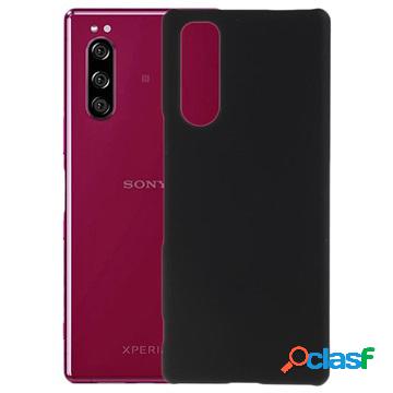 Custodia in plastica gommata per Sony Xperia 5 - nera