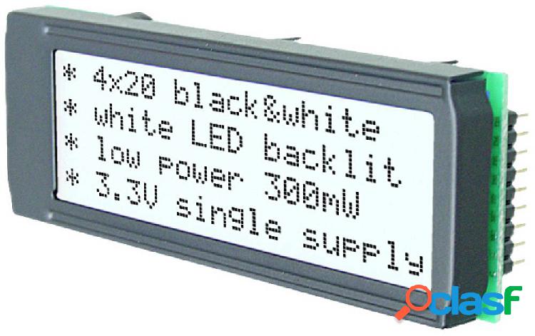DISPLAY VISIONS Display a 7 segmenti Bianco 3.75 mm 3.3 V