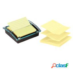 Dispenser Post it Super Sticky - giallo Canary - a righe -