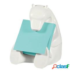 Dispenser orso bianco + ricarica Post it Super Sticky Z