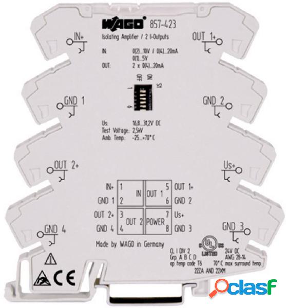 Duplicatore di segnale WAGO WAGO GmbH & Co. KG 857-423 1 pz.