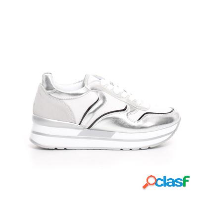 ENERGY Scarpa sportiva con suola alta - argento bianco