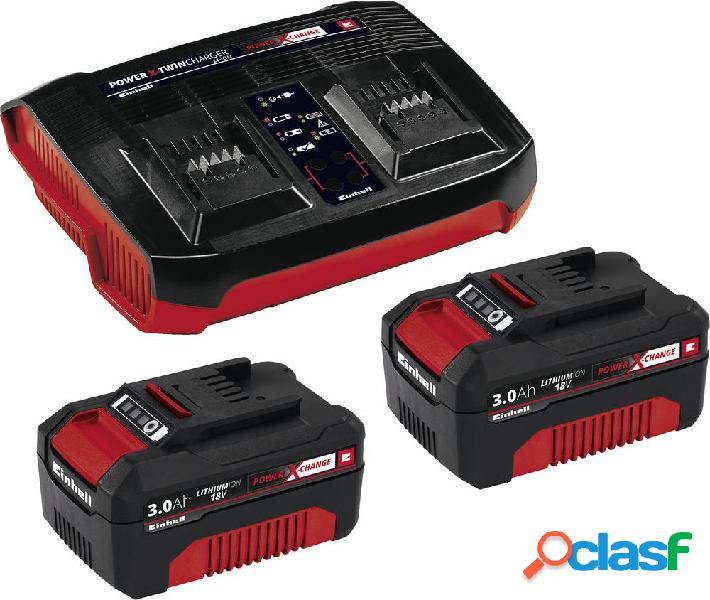 Einhell Power X-Change 2x 3Ah & Twincharger Kit 4512083