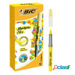 Evidenziatore Flex - giallo - Bic - conf. 12 pezzi (unit