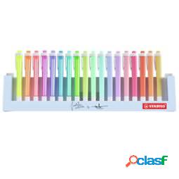Evidenziatori Swing Cool Pastel - punta a scalpello - tratto