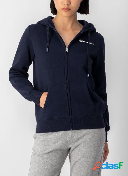 FELPA FULL ZIP CON CAPPUCCIO CLASSIC MICRO LOGO