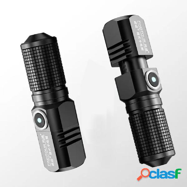 FINDTOUR P100 800lm Long Rang Zoomable Super Birght Mini LED