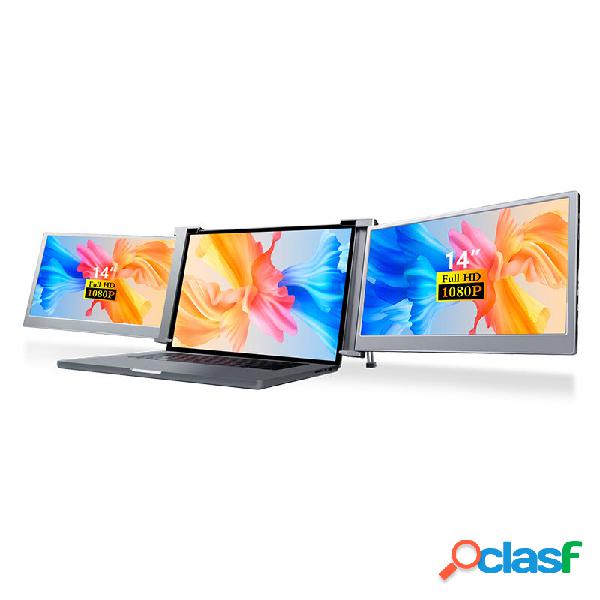 FOPO S19 14 Pollici 1080P Doppio Schermo Portatile Display