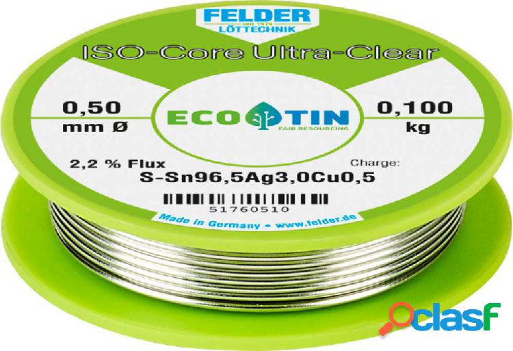 Felder Löttechnik ISO-Core Ultra Clear SAC305 Stagno per