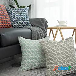 Fodera Per Cuscino In Cotone E Lino Jacquard Addensato