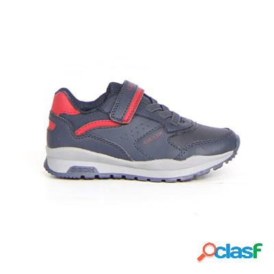 GEOX Pavel sneaker bambino - navy rosso