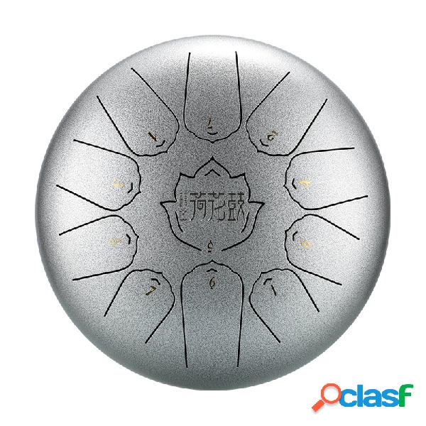 Hluru D Major 10" 11 note Steel Tongue Drum Lotus Drum