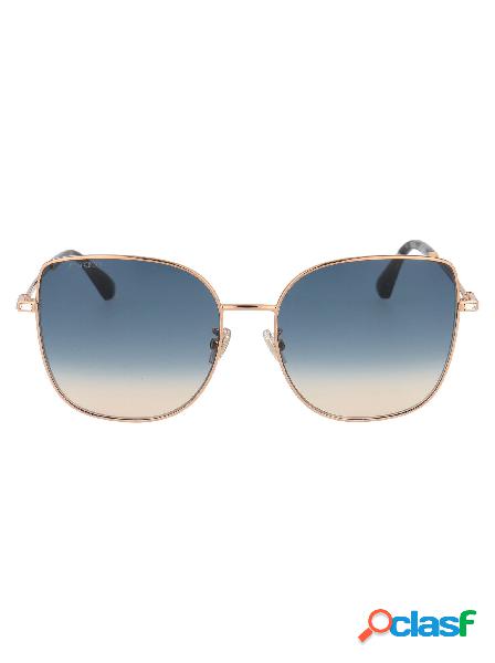 JIMMY CHOO OCCHIALI DA SOLE DONNA FANNYGSKDDBI4 METALLO